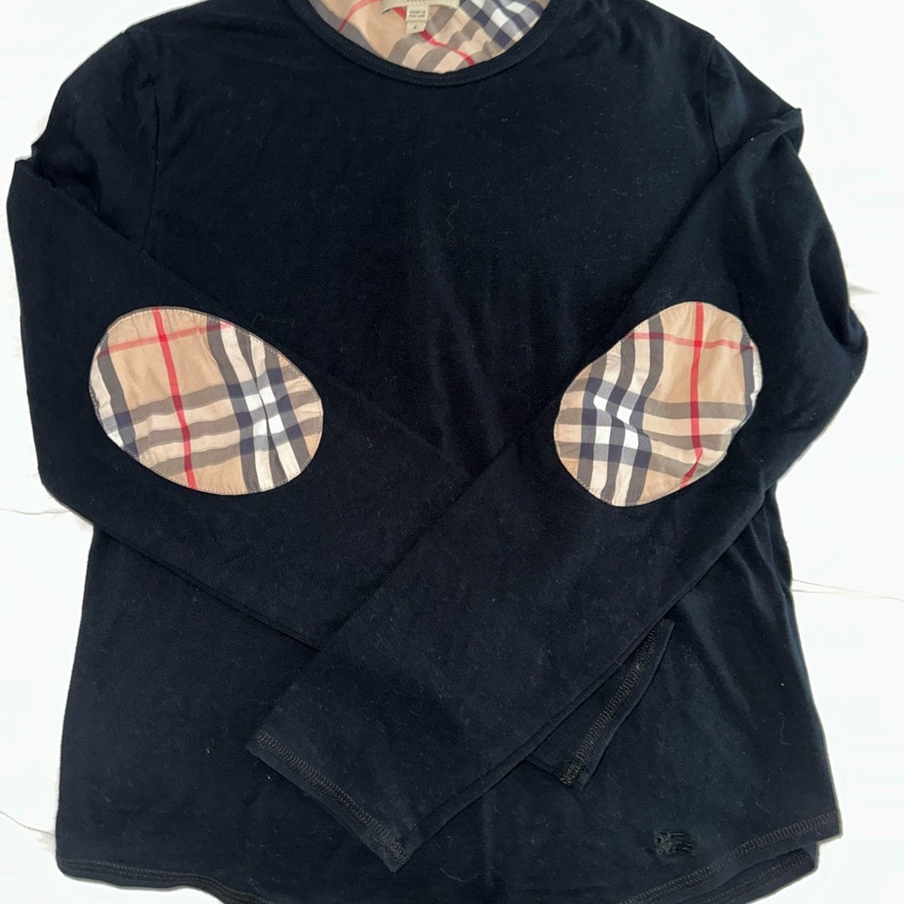 Burberry Black Shirt with Elbow Pads